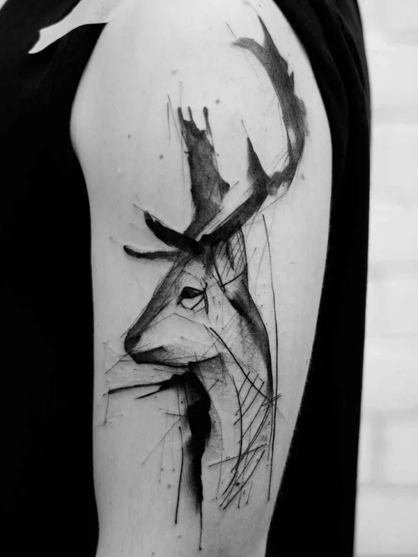black and grey sketch Tatuagem em upper arm #13946 | Tatuador Kamil Mokot