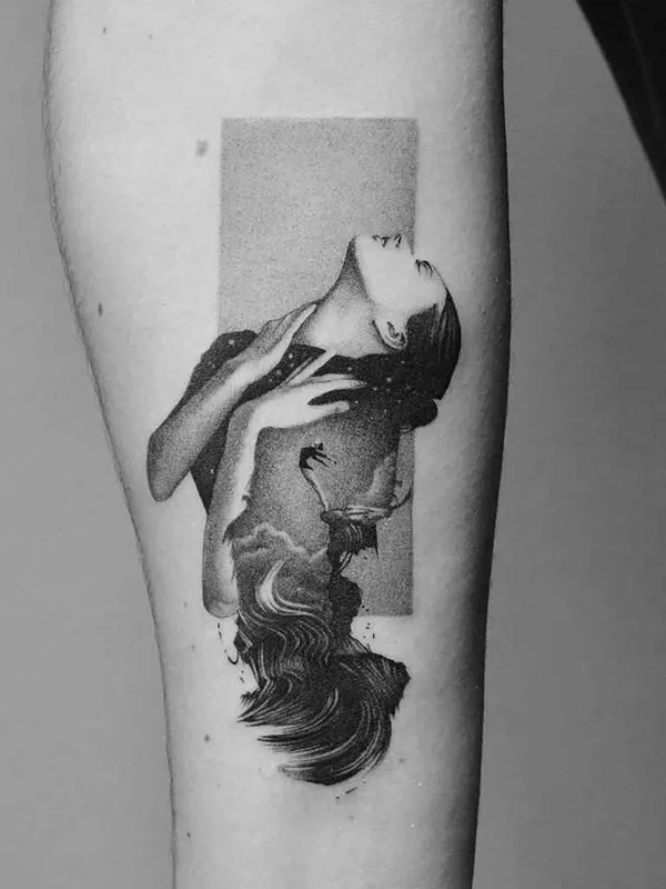 female black and grey realism 纹身 在 forearm #14116 | 纹身师 Amanda Piejak