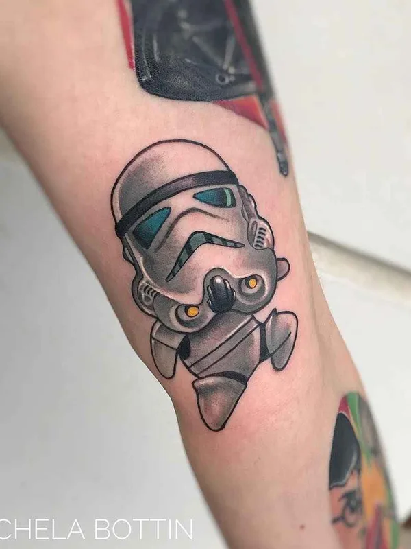 color cartoon 纹身 在 forearm #14001 | 纹身师 Michela Bottin