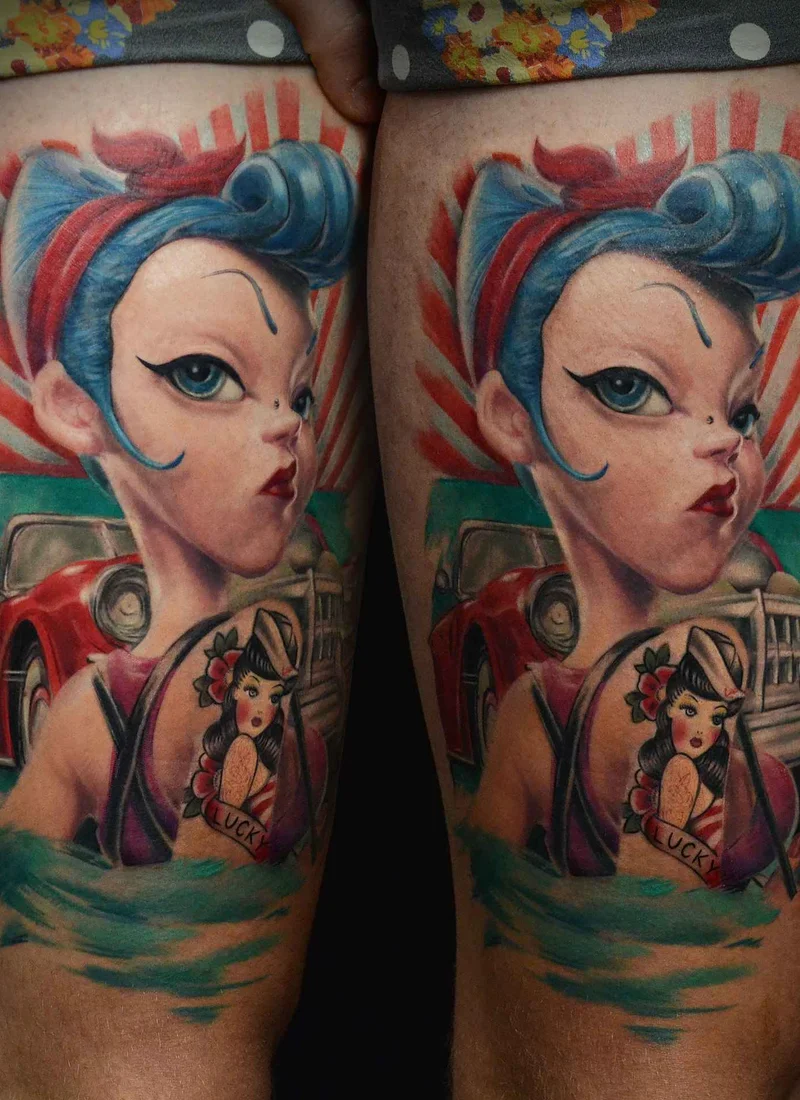 Artista di tatuaggi Larisa Ganzvind