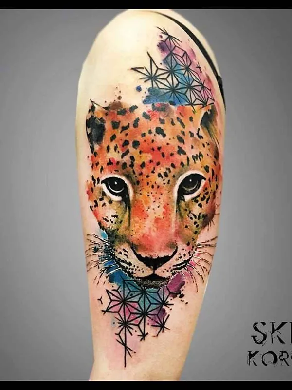 color watercolor tattoo auf forearm #13810 | Tätowierer Skin Korpus