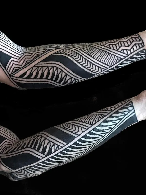 male black blackwork Tatuagem em full sleeve #26284 | Tatuador Сharly Saconi