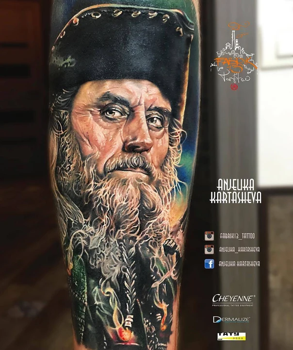 Реализм Portrait tattoo на Предплечье