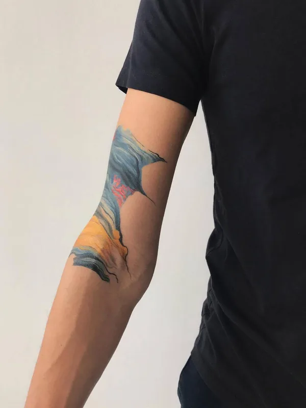 color abstract tattoo on forearm #25865 | Tattoo Artist Amanda Wachob