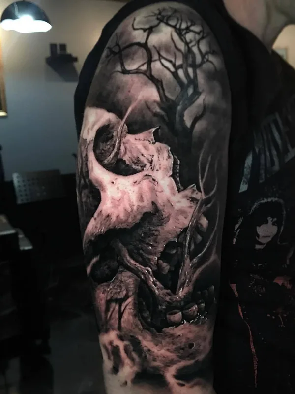 black and grey realism Tatuagem em full sleeve #25566 | Tatuador Danny Lepore