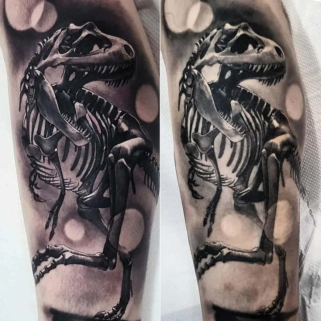Artista di tatuaggi Nick Imms, autore di ritratto in nero e grigio con realismo | Regno Unito