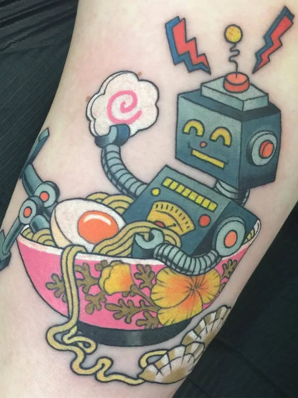 color new school Tatuagem em forearm #26036 | Tatuador Wendy Pham