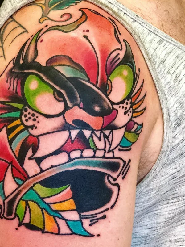 color neo traditional Tatuagem em upper arm #26265 | Tatuador Davee Blows