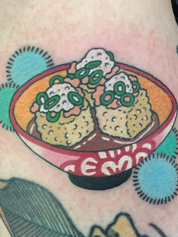 color new school Tatuagem em thigh #26042 | Tatuador Wendy Pham