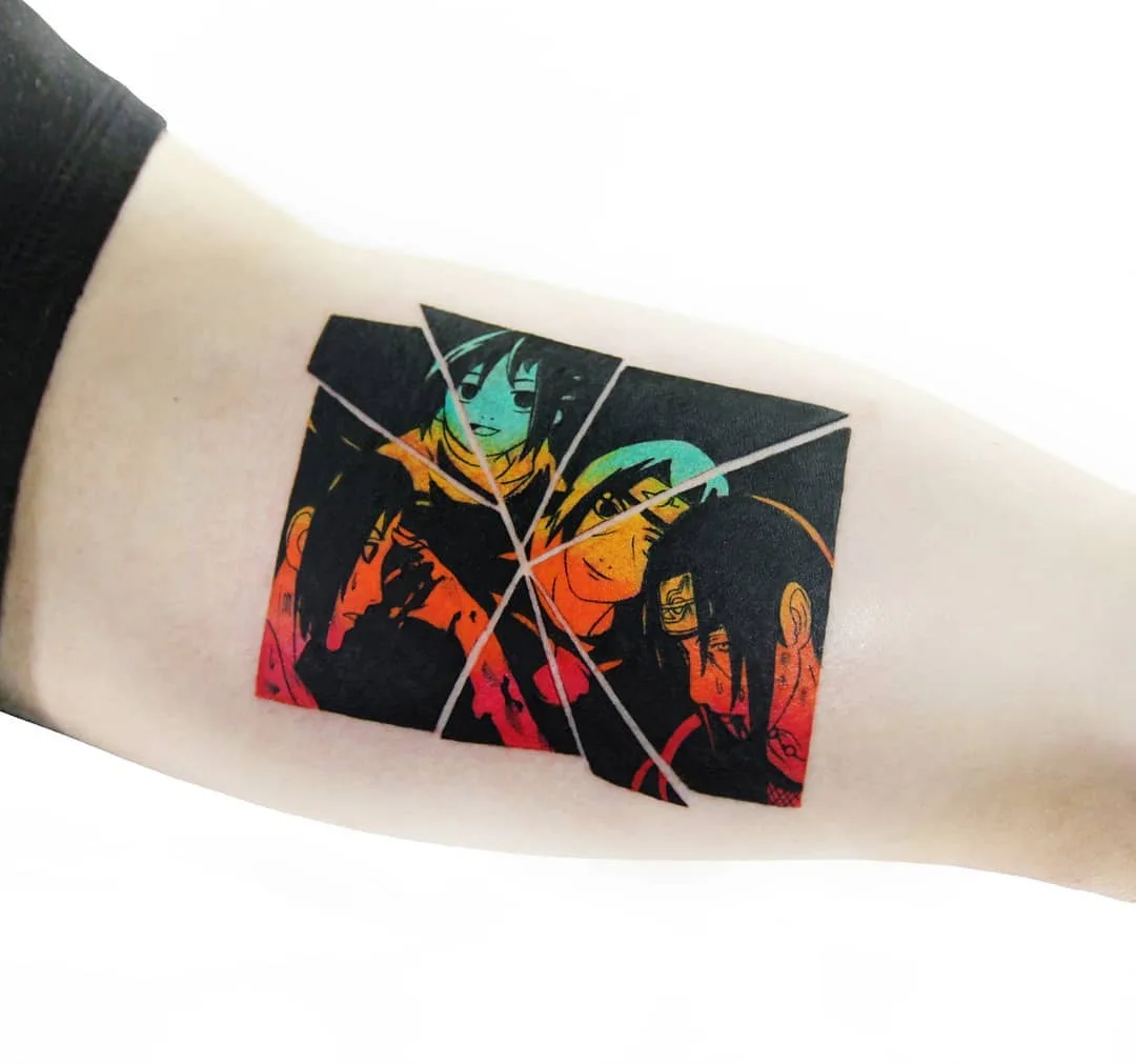 Tatuador Polyc SJ / 상진, estilo de tatuagem polygon de autores, color. Tatuagem gráfica, abstração, surrealista, cartoon | Coreia 