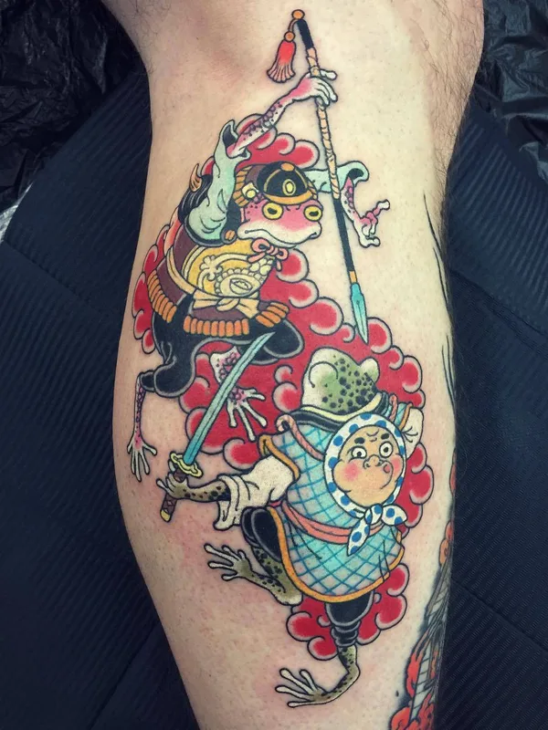 color japanese Tatuagem em calf #26033 | Tatuador Wendy Pham