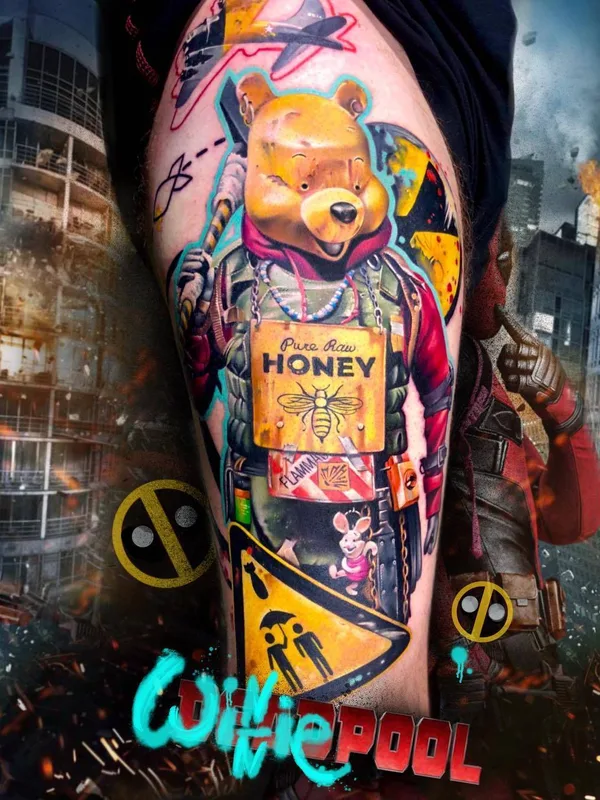 color illustrative Tatuagem em thigh #25958 | Tatuador Анжелика Карташева