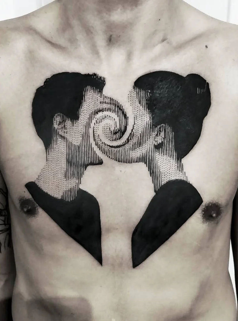 Pontos e linhas em tatuagens por Marco Bordi