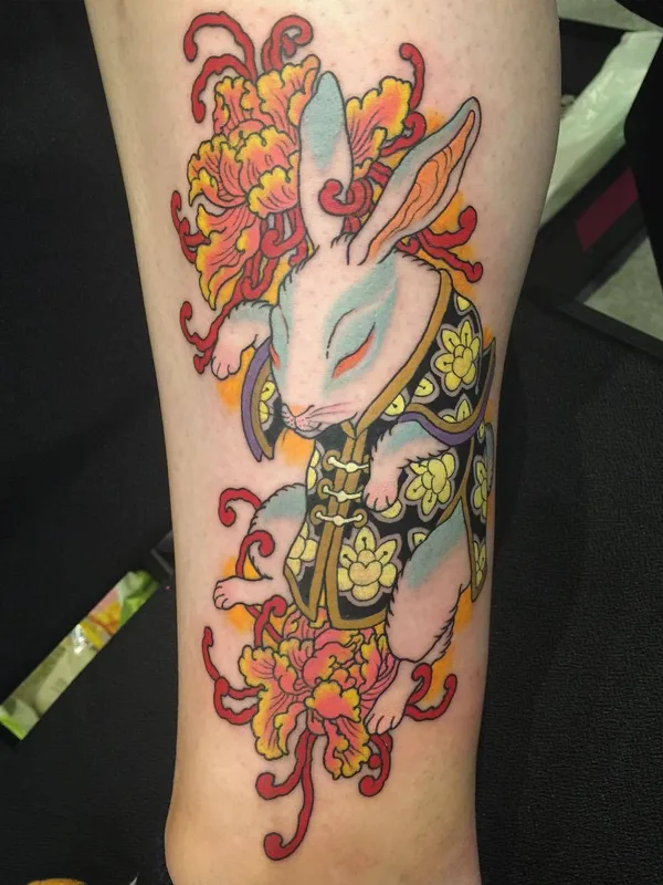 color japanese Tatuagem em calf #26041 | Tatuador Wendy Pham