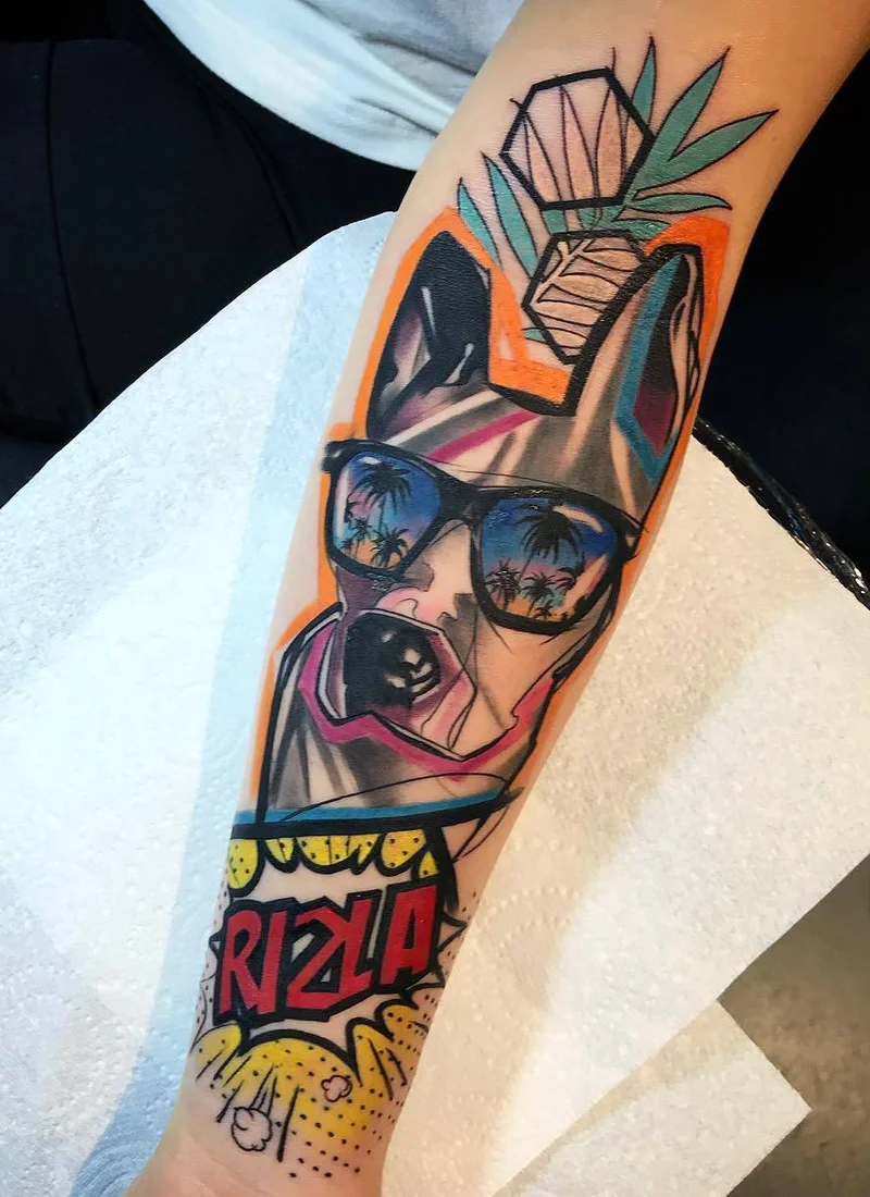 汤&middot;佩特乌科 Tattoo中的明亮抽象艺术