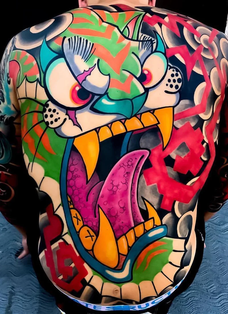 Tatuagem de grafite de Davee Blows