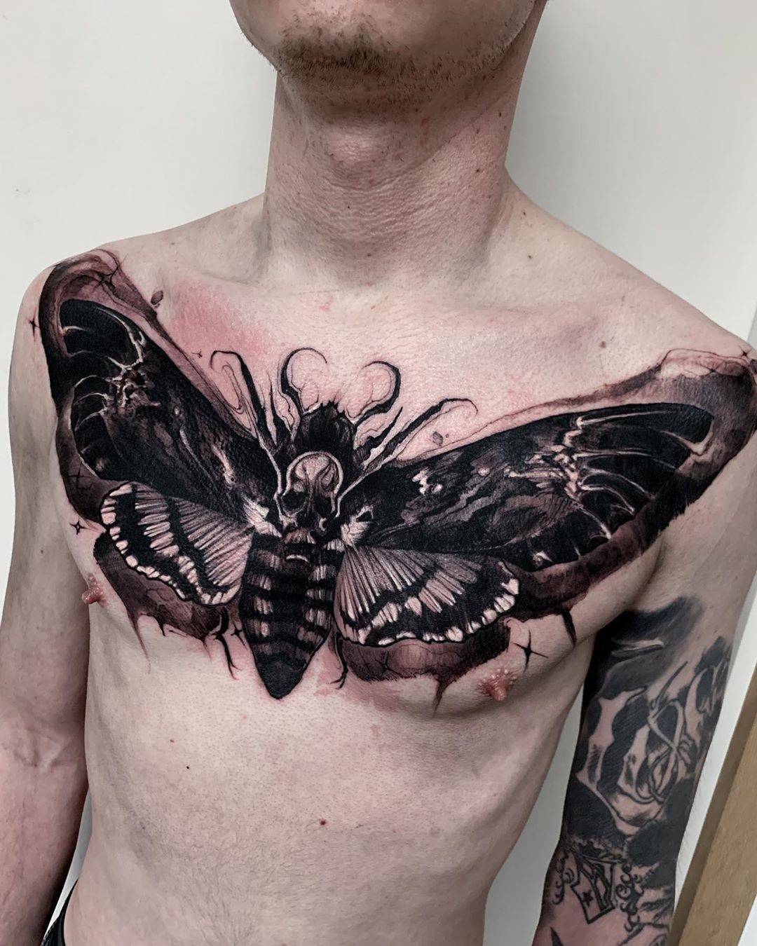 The Collective on Instagram Lovely new moth tattoo by the Queen of  Moths And all creepy crawly lovely things tylandiaart  thecollectivekailua mothtattoo