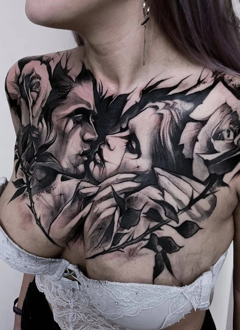 Tatuaggi di terrore eleganti da Hollie Pryce-Jones