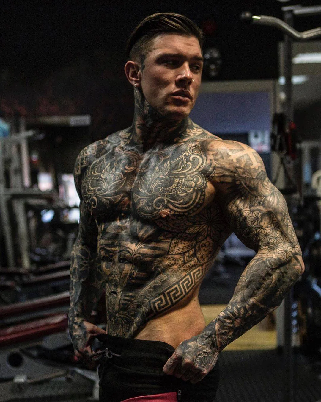 Tattooed model Andrew England, guy with tattoo | United Kingdom