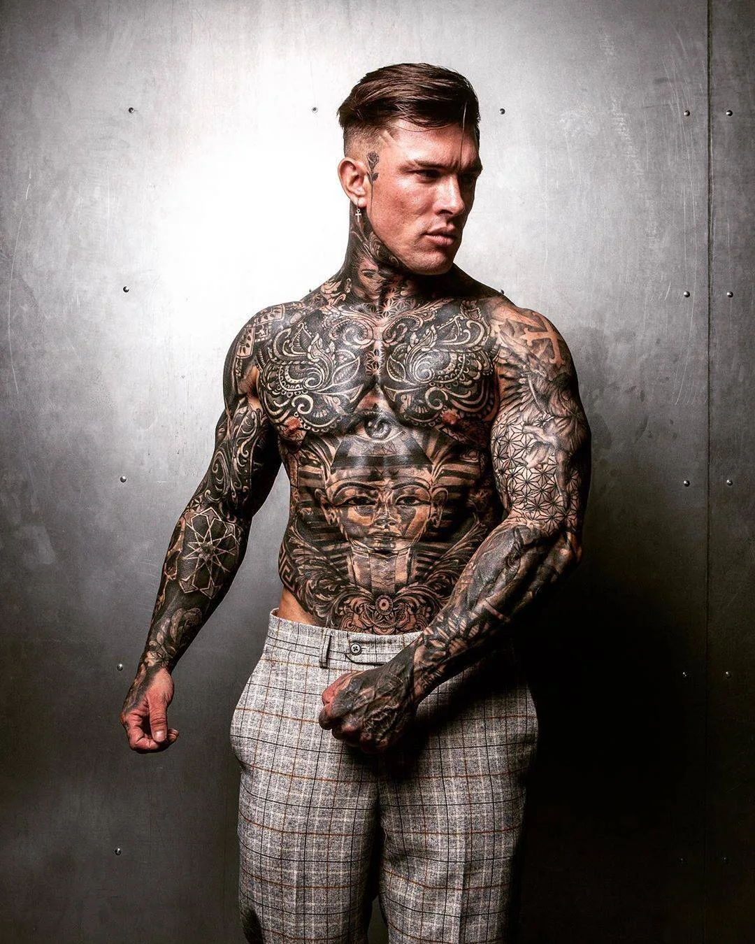 Tattooed model Andrew England, guy with tattoo | United Kingdom