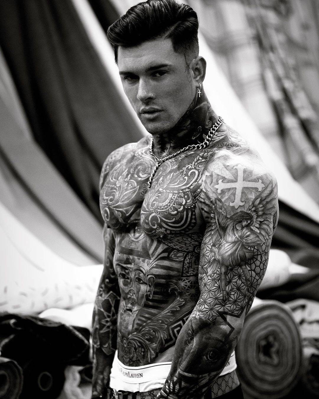Tattoo model Andrew England
