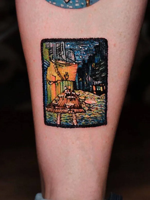 color illustrative татуировка на calf #32877 | Тату мастер Ksu Arrow