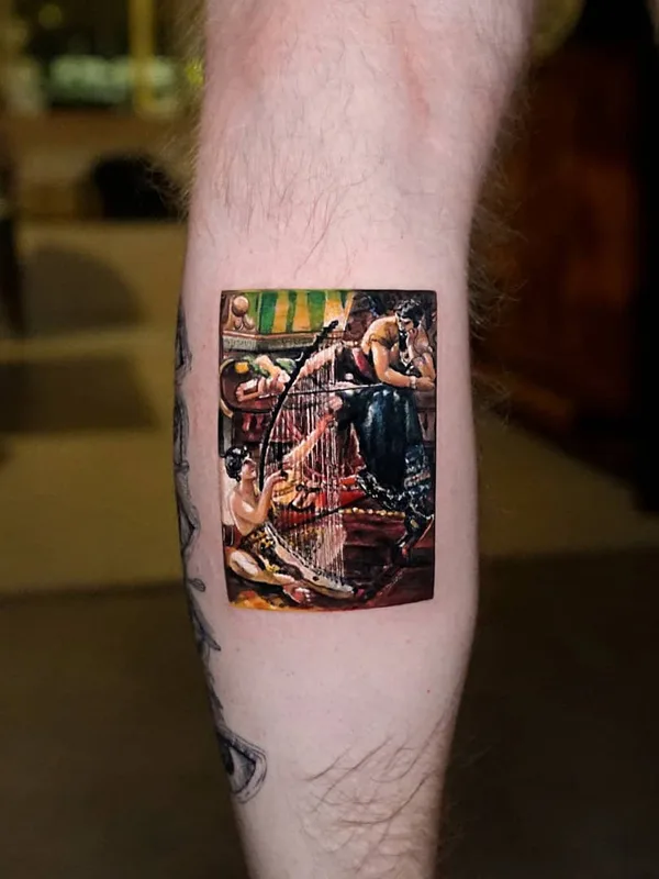color realism татуировка на calf #32881 | Тату мастер Ksu Arrow