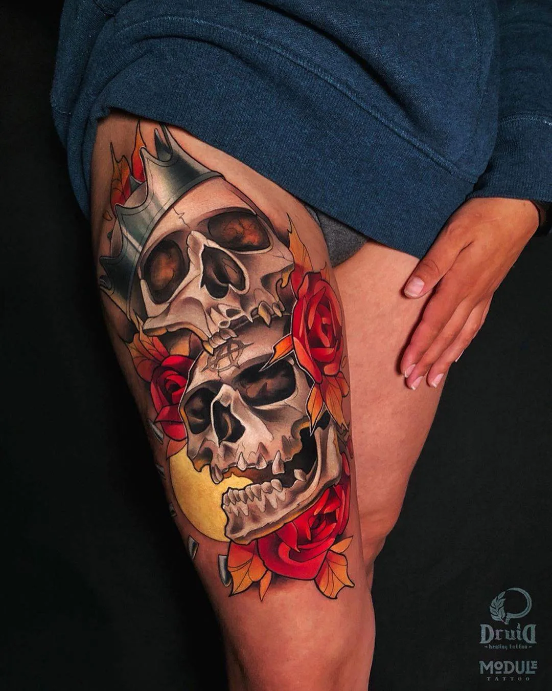Tattoo artist Tatyana Tkachenko, color Neotraditional tattoo, Module Tattoo Studio | Tomsk, Russia