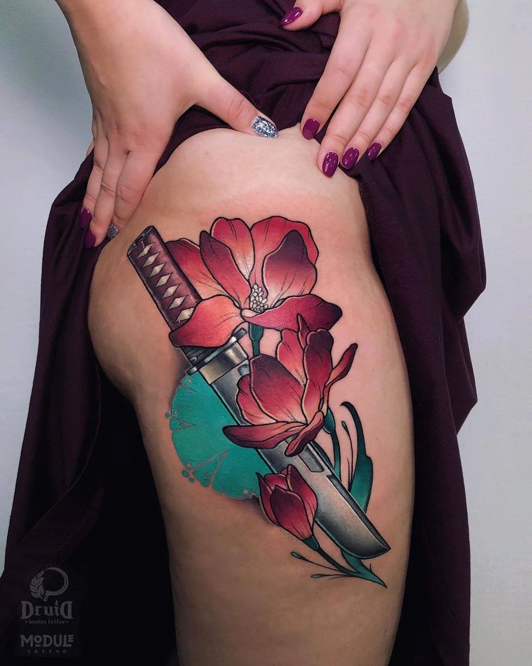 Tattoo artist Tatyana Tkachenko, color Neotraditional tattoo, Module Tattoo Studio | Tomsk, Russia