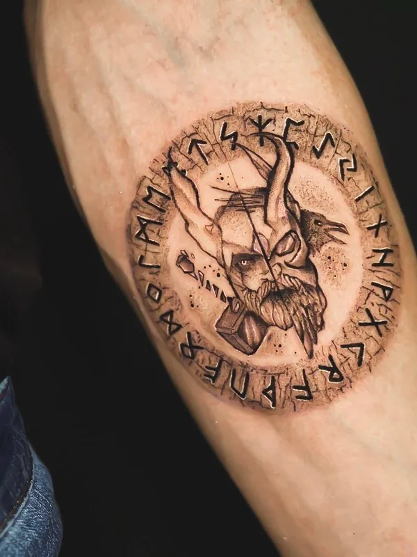 black and grey black and grey Tatuagem em forearm #33209 | Tatuador Максим Огарев