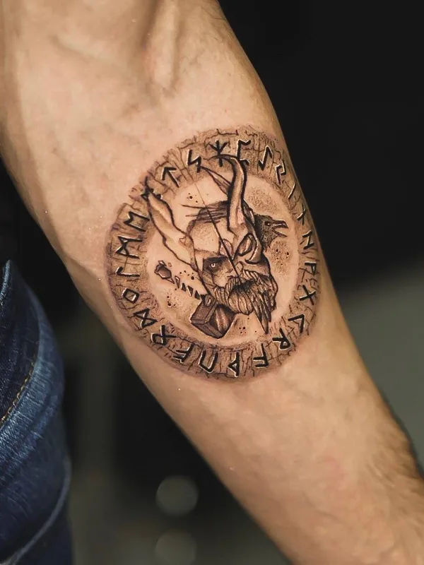 male black and grey black and grey Tatuagem em forearm #33208 | Tatuador Максим Огарев