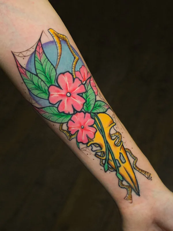 color illustrative татуировка на forearm #33251 | Тату мастер Мария Фомичева