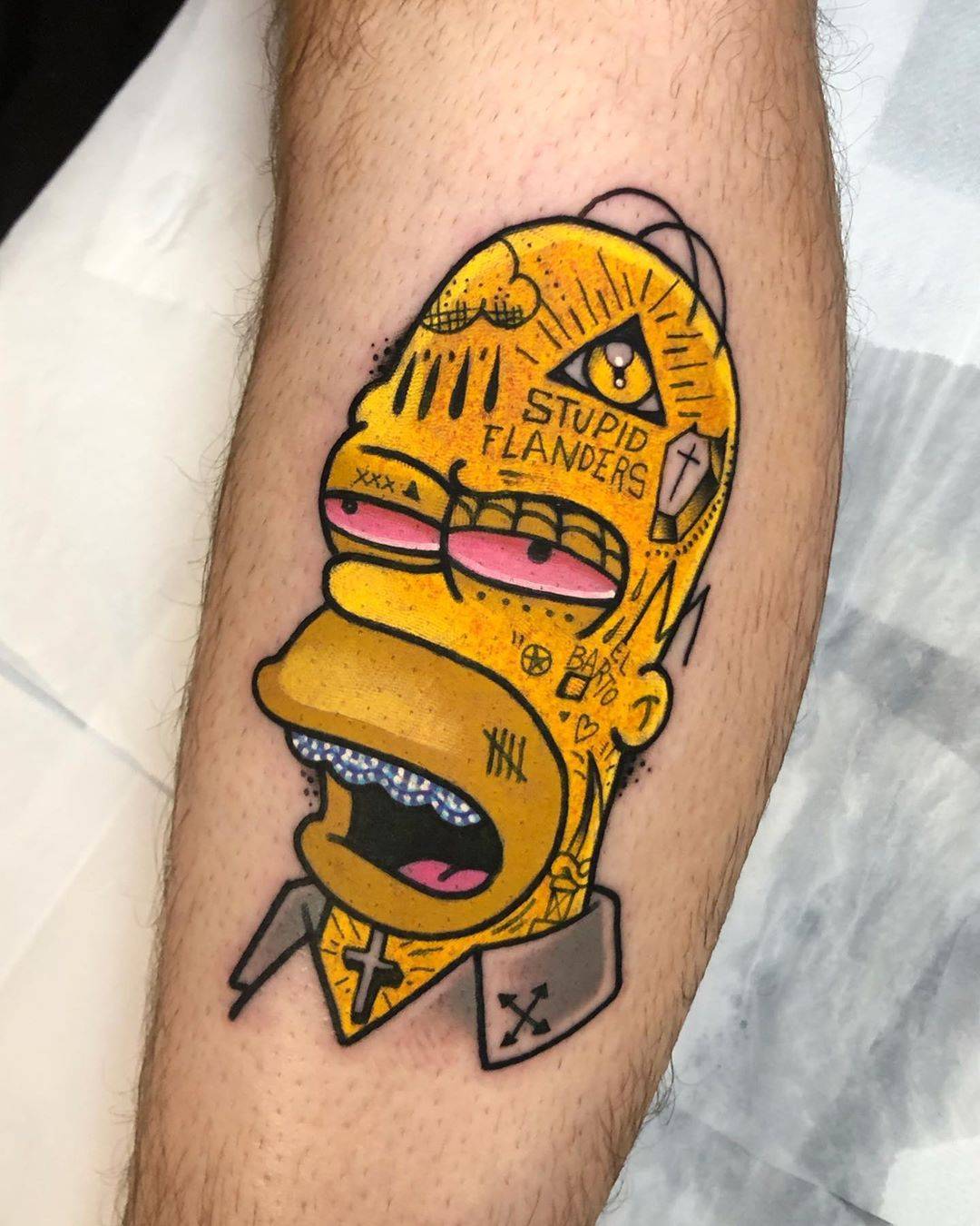 65 Best Simpsons Tattoo Images Simpsons Tattoo Cartoon Tattoos Tattoos