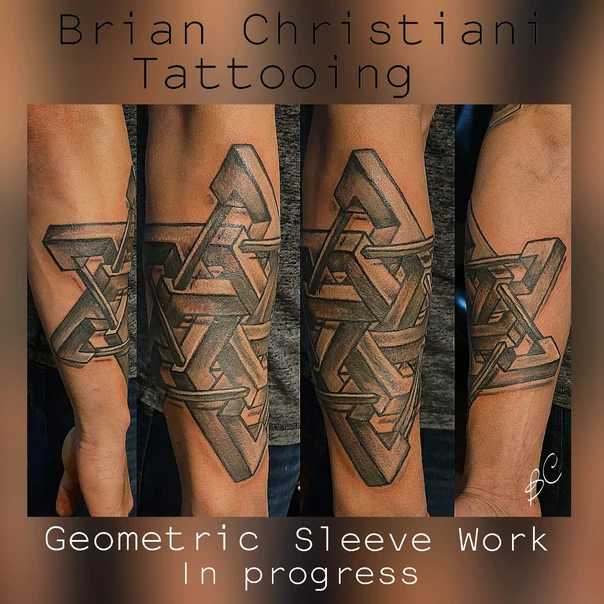 Geometric Geometric tattoo on Forearm