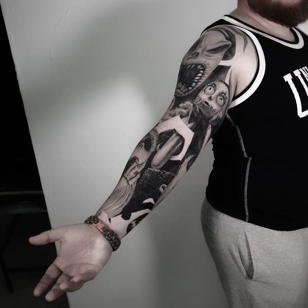 Tattoo artist Andrey Popov, black and grey tattoo realism | St. Petersburg, Russia