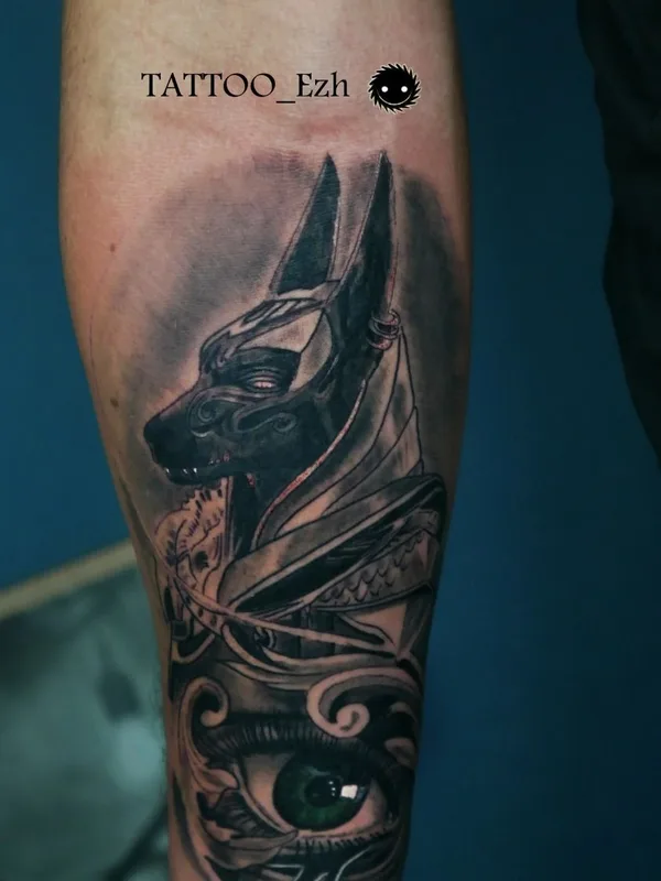 black and grey black and grey Tatuaggio su forearm #42679 | Tatuatore Галкин Сергей 