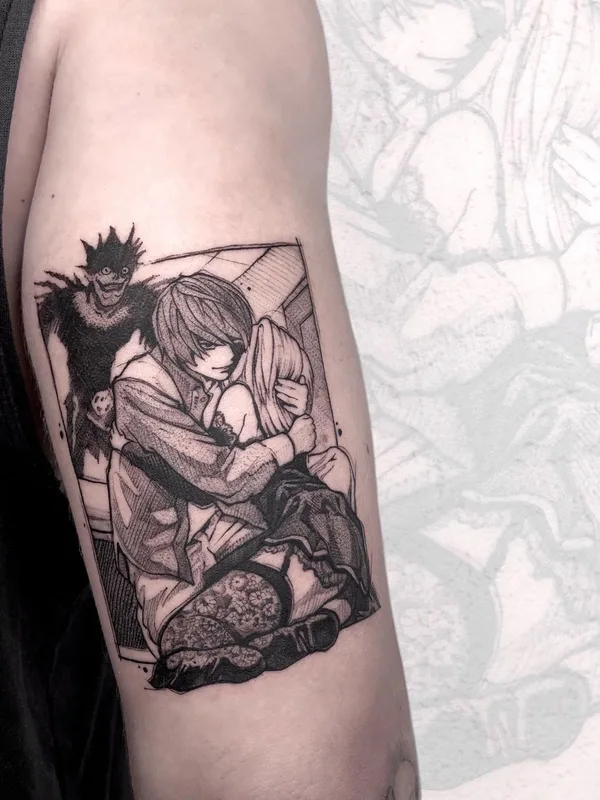 black and grey anime tatuaje en forearm #43049 | Tatuador Виталий Яковлев