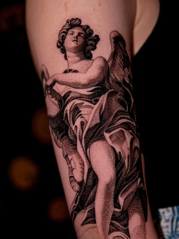 black and grey black and grey Tatuagem em forearm #43060 | Tatuador Евгений Мир