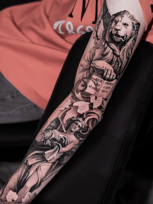 black and grey realism Tatuagem em forearm #43069 | Tatuador Евгений Мир