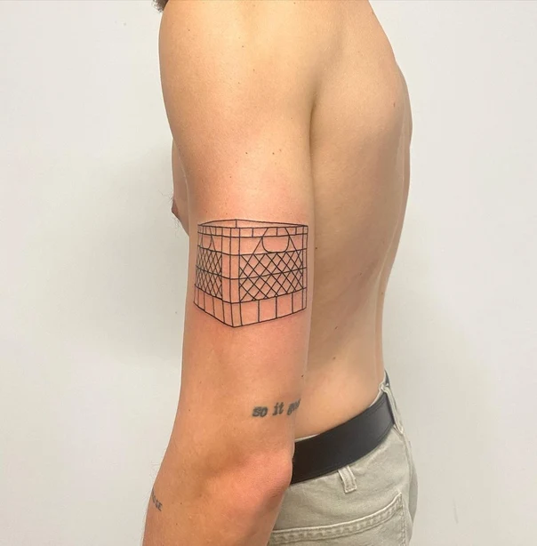 Geometric Geometric, Abstract tattoo on Forearm