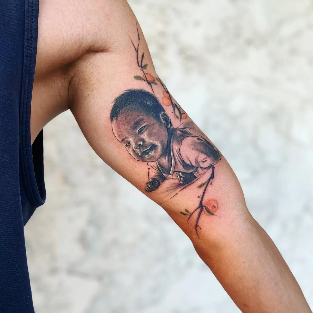 Chinese style tattoo by Jingxi Gu
