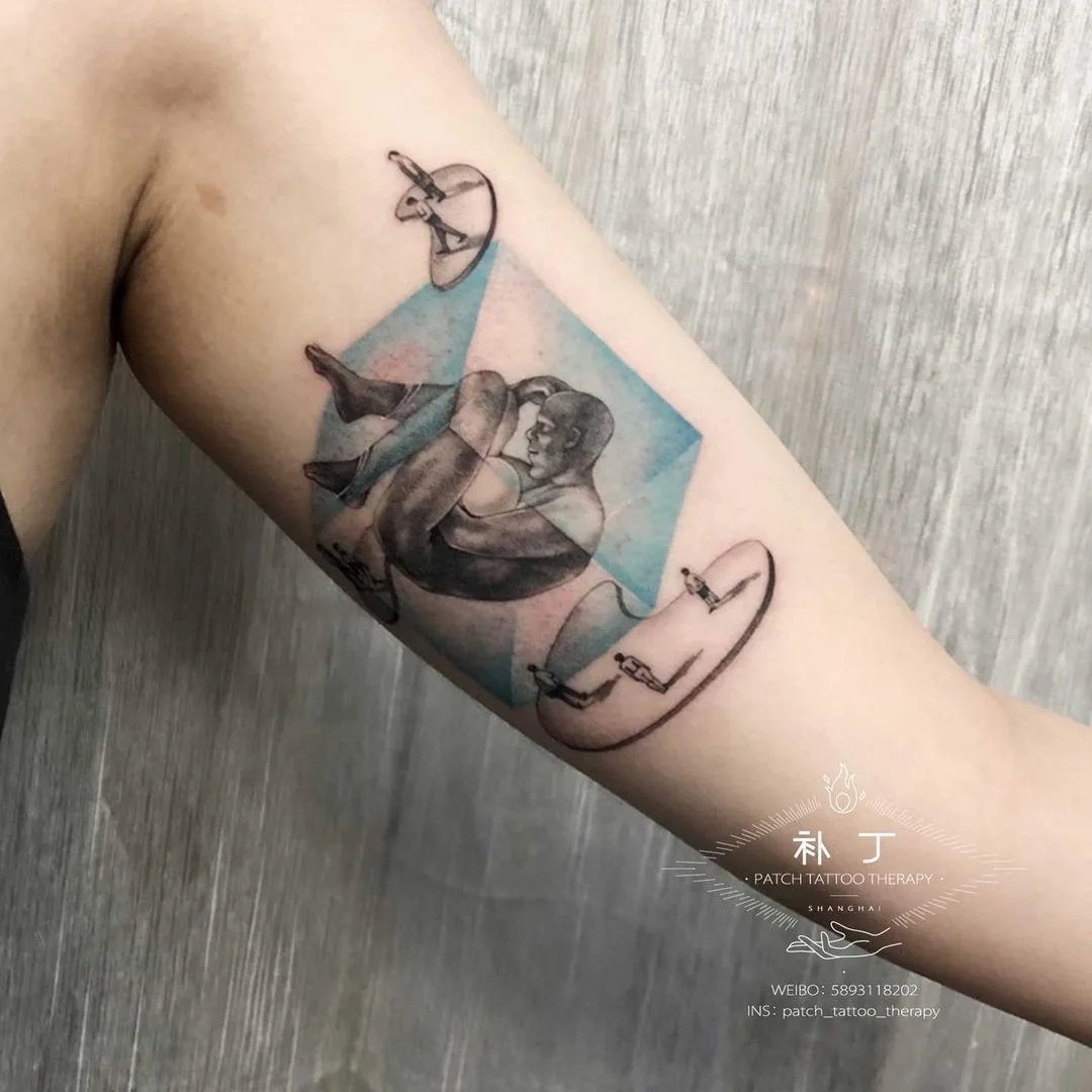 Chinese style tattoo by Jingxi Gu