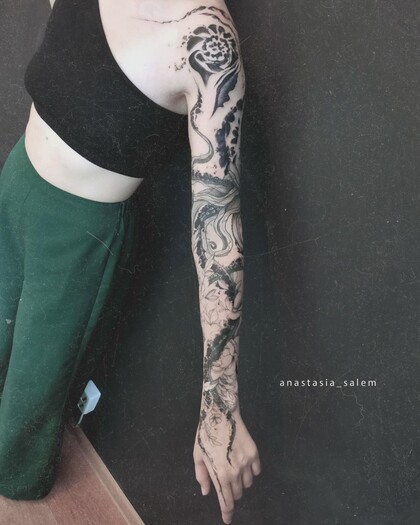 Тату эскиз #43336 Тату мастер Anastasia Salem