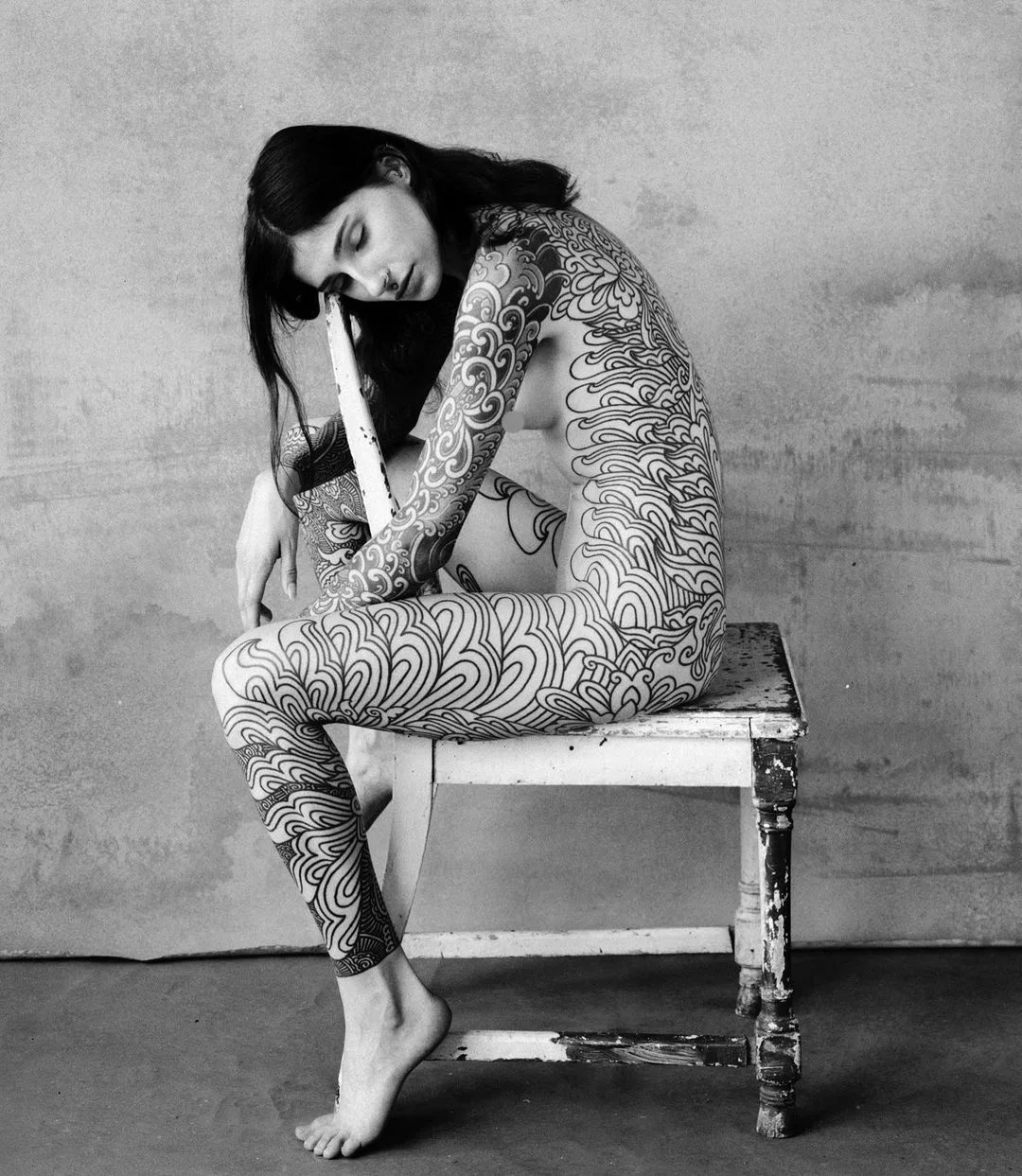 Bellissima cosmica del modello francese di tatuaggio Noemie - image 15