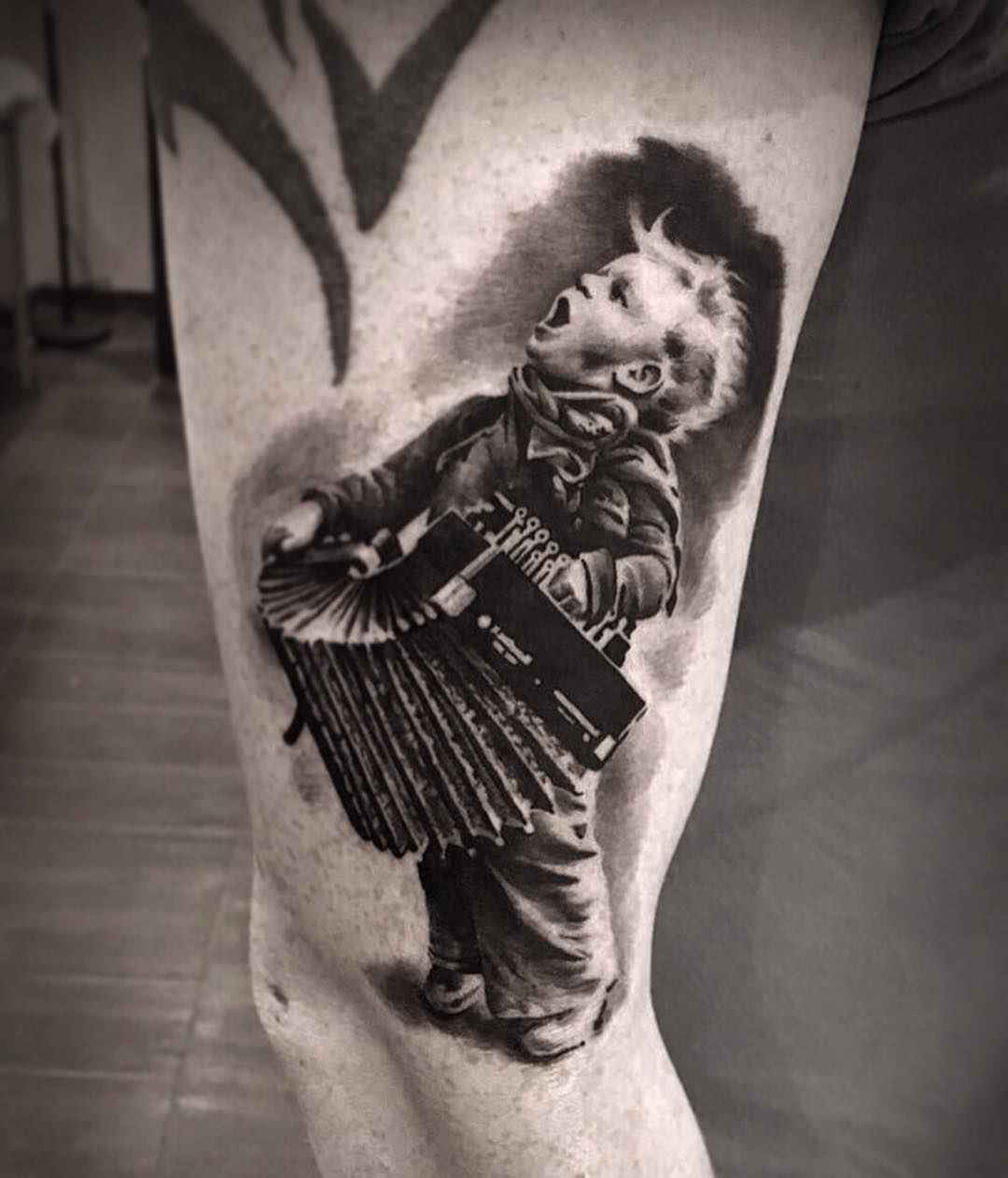 Accordion tattoo, Ryan Weis, San Antonio Tx, @REDPENCILWIZARD  #accordiontattoo #traditionaltattoo #sanan… | Traditional tattoo sleeve, Tattoo  designs, Music tattoos