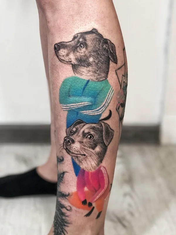 color realism tattoo auf calf #43477 | Tätowierer Joanna Kru
