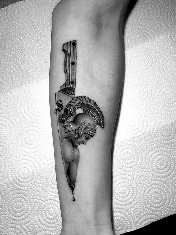 black and grey black and grey Tatuaggio su forearm #43569 | Tatuatore Niv Buskila