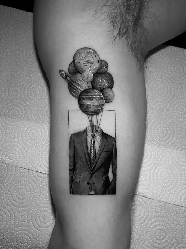 black and grey realism Tatuaggio su thigh #43568 | Tatuatore Niv Buskila
