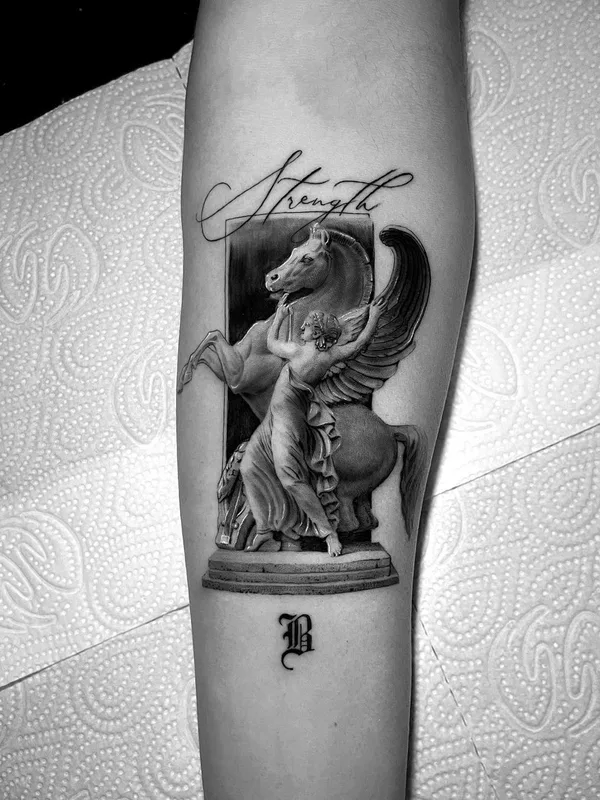 black and grey black and grey Tatuaggio su forearm #43572 | Tatuatore Niv Buskila