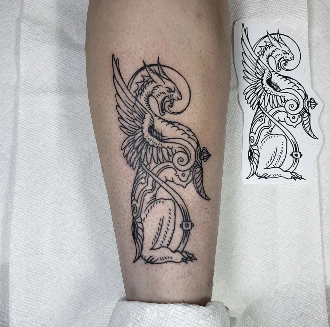 Gravura de tatuagem de Bazhen Nikitin